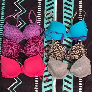 PINK Lightly Lined Bras (32C)